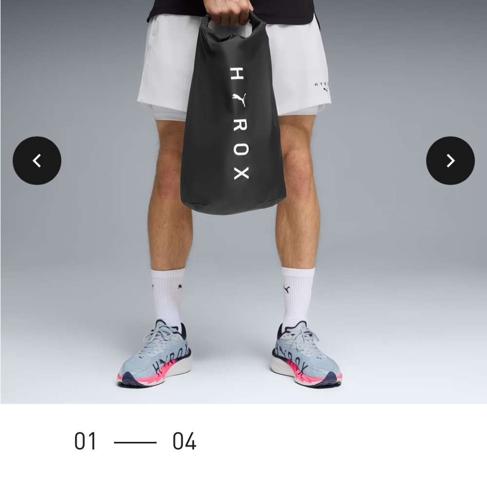 HYROX Black Drawstring Bag